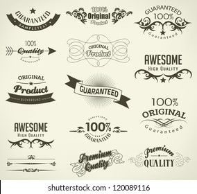 Calligraphic Design Elements Page Decoration Vector Stock Vector ...