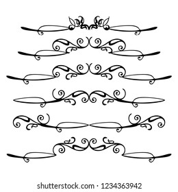 calligraphic design elements and page decoration