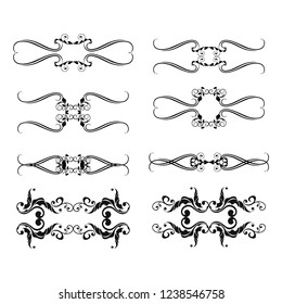 
calligraphic design elements and page decoration