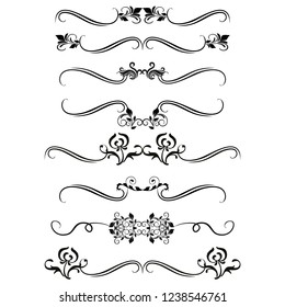 
calligraphic design elements and page decoration