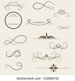 Calligraphic design elements and page decoration