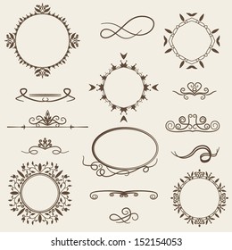 Calligraphic design elements and page decoration