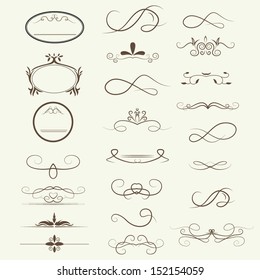 Calligraphic design elements and page decoration