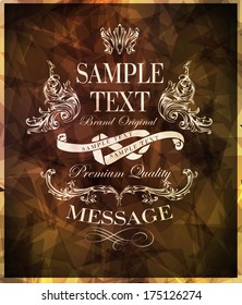 calligraphic design elements, page decoration and labels