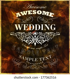calligraphic design elements, page decoration and labels