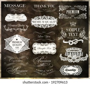 calligraphic design elements and page decoration