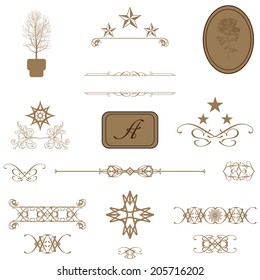 Calligraphic design elements and page decoration