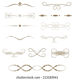 calligraphic design elements and page decoration