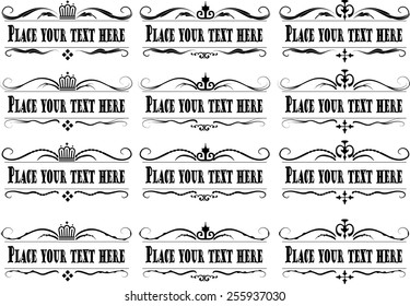 calligraphic design elements and page decoration