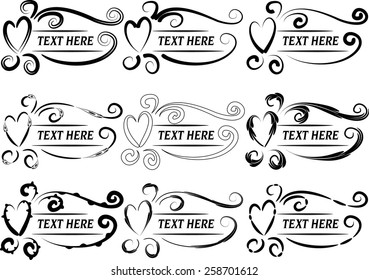 calligraphic design elements and page decoration