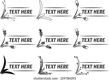 calligraphic design elements and page decoration