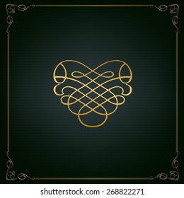 calligraphic design elements and page decoration