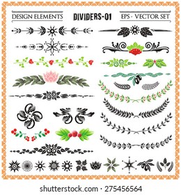 Calligraphic design elements and page decoration