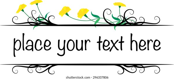 calligraphic design elements and page decoration