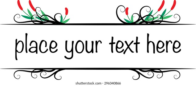 calligraphic design elements and page decoration