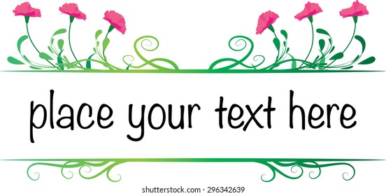 calligraphic design elements and page decoration