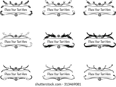 calligraphic design elements and page decoration