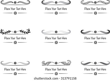 calligraphic design elements and page decoration