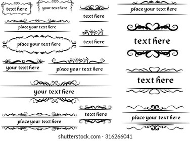 calligraphic design elements and page decoration