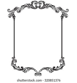 Calligraphic design elements: page decoration, Premium Quality and Satisfaction Guarantee Label, antique and baroque frames. Black and wight graphic style. Bohemian