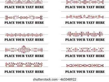calligraphic design elements and page decoration