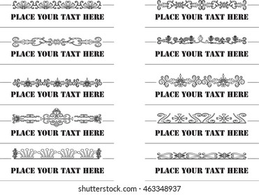 calligraphic design elements and page decoration