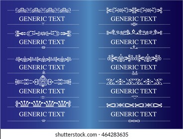 calligraphic design elements and page decoration