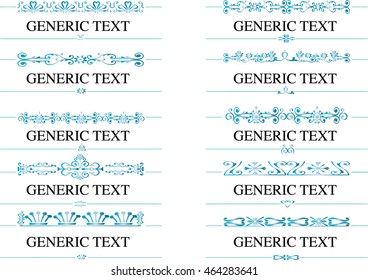 calligraphic design elements and page decoration