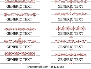 calligraphic design elements and page decoration