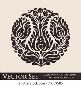 Calligraphic design elements and page decoration