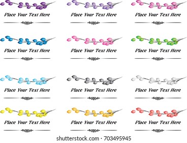 calligraphic design elements and page decoration