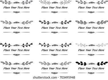 calligraphic design elements and page decoration