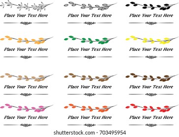 calligraphic design elements and page decoration
