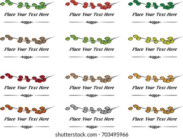 calligraphic design elements and page decoration