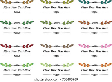 calligraphic design elements and page decoration