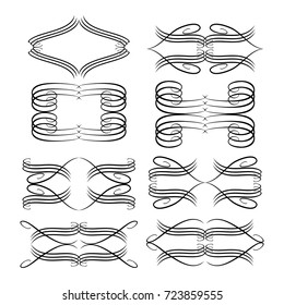 calligraphic design elements and page decoration