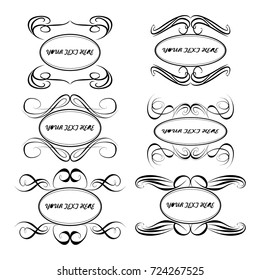 calligraphic design elements and page decoration