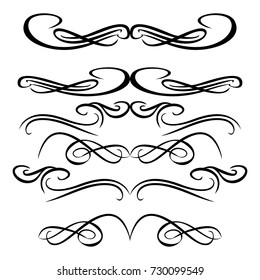 calligraphic design elements and page decoration