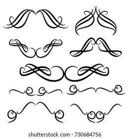 calligraphic design elements and page decoration