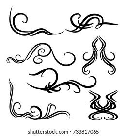 calligraphic design elements and page decoration
