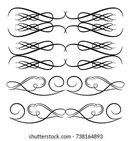 
calligraphic design elements and page decoration