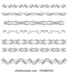 calligraphic design elements and page decoration