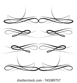 calligraphic design elements and page decoration