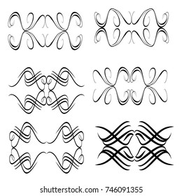 calligraphic design elements and page decoration