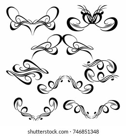 calligraphic design elements and page decoration