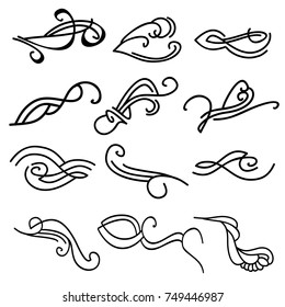 calligraphic design elements and page decoration