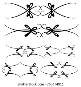 calligraphic design elements and page decoration