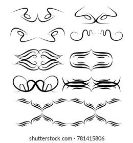 calligraphic design elements and page decoration
