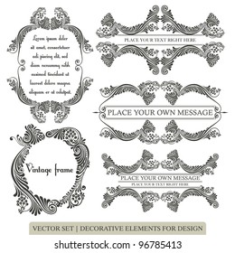 Calligraphic design elements and page decoration