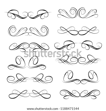 calligraphic design elements and page decoration